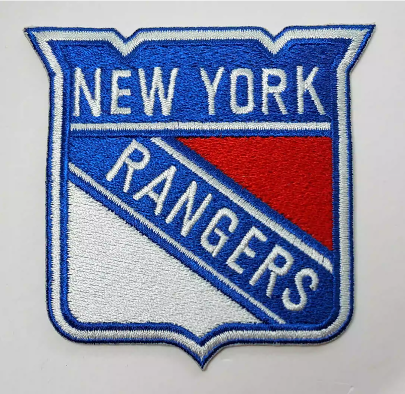 New York Rangers Logo Iron on Patch 8cmx8.1cm